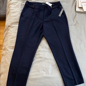 NWT Loft navy blue trousers size 12 “Julie” fit